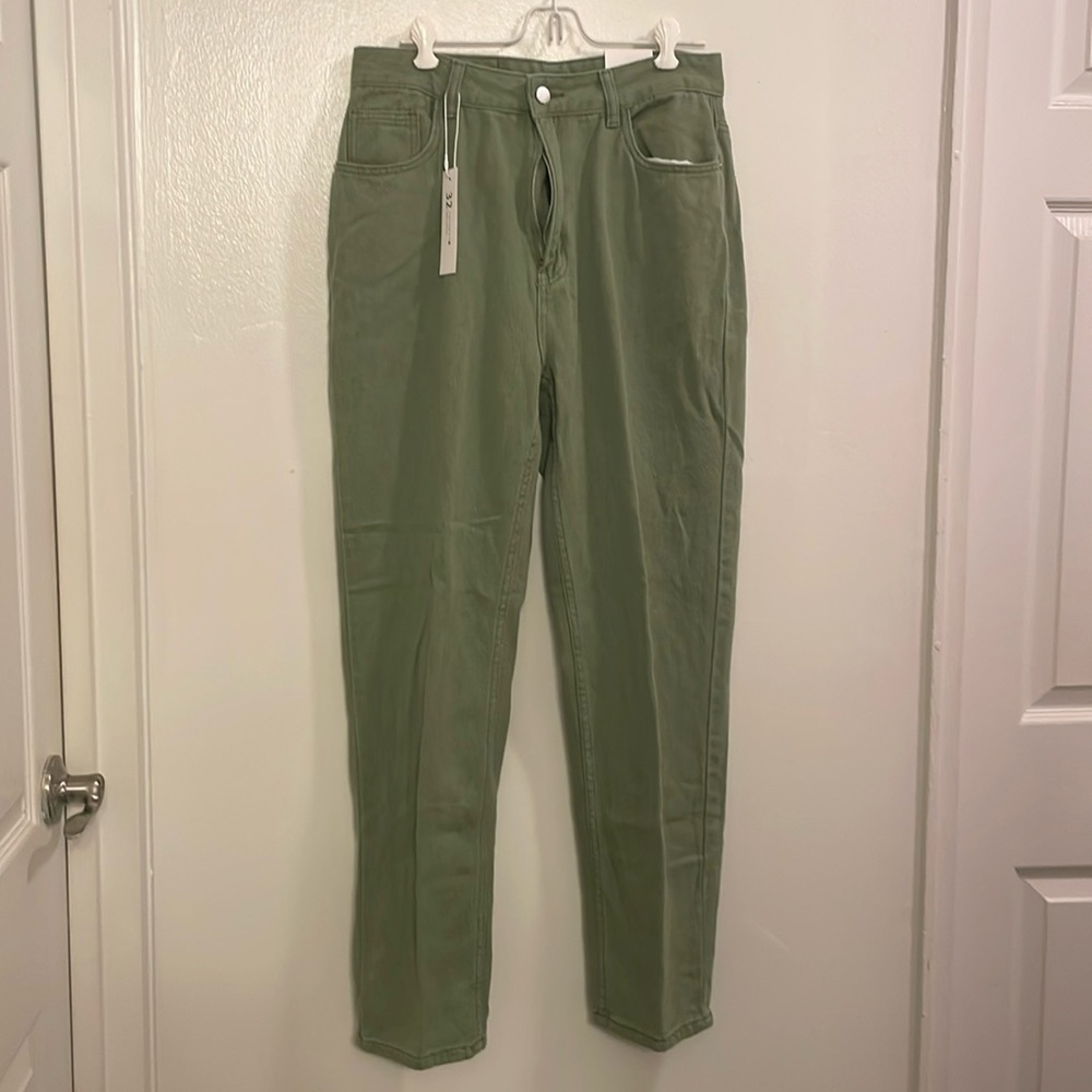 Green jeans